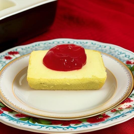 Cheesecake Brownies with Strawberry Topping